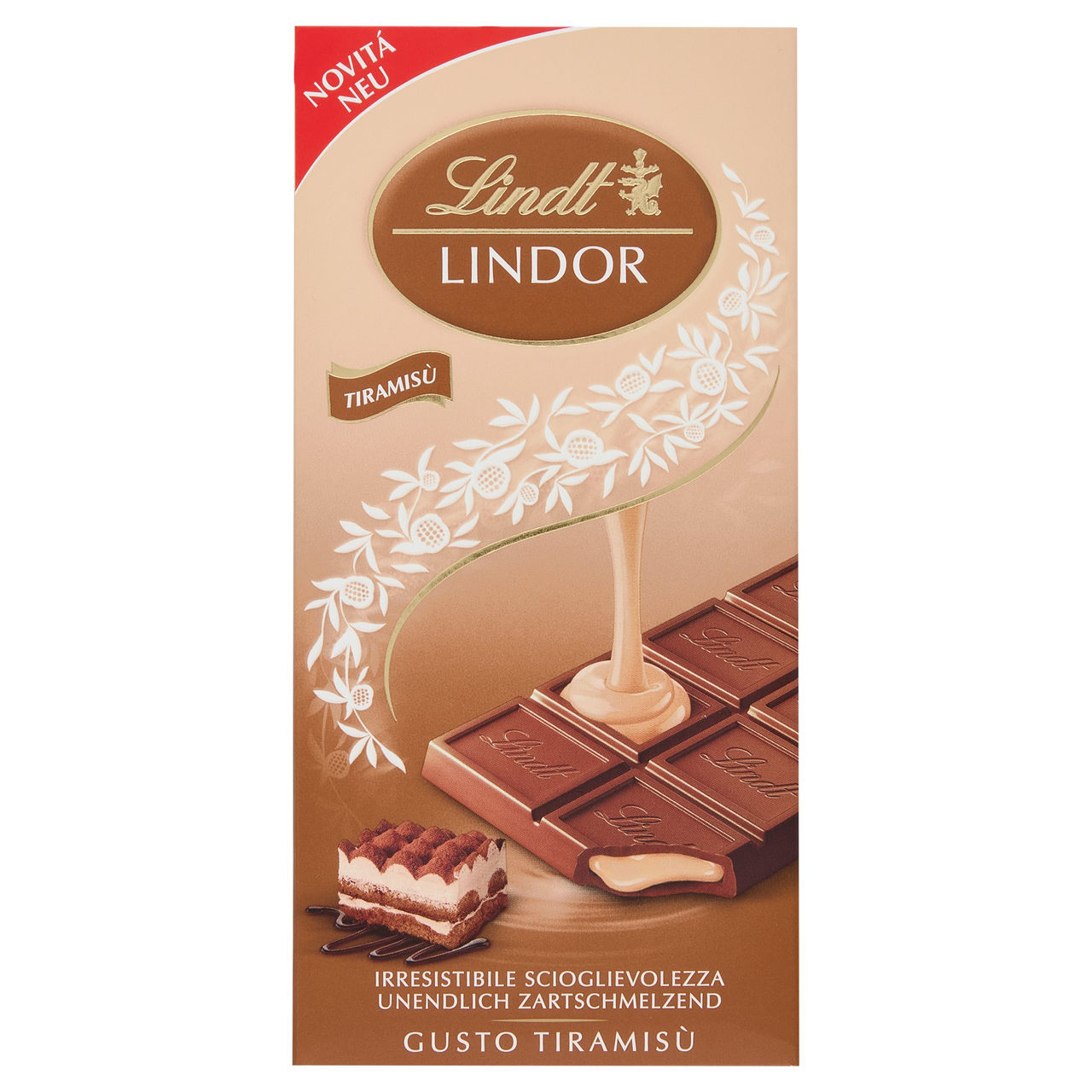 Lindt Lindor Tavoletta Cioccolato gusto Tiramisù 100 g
