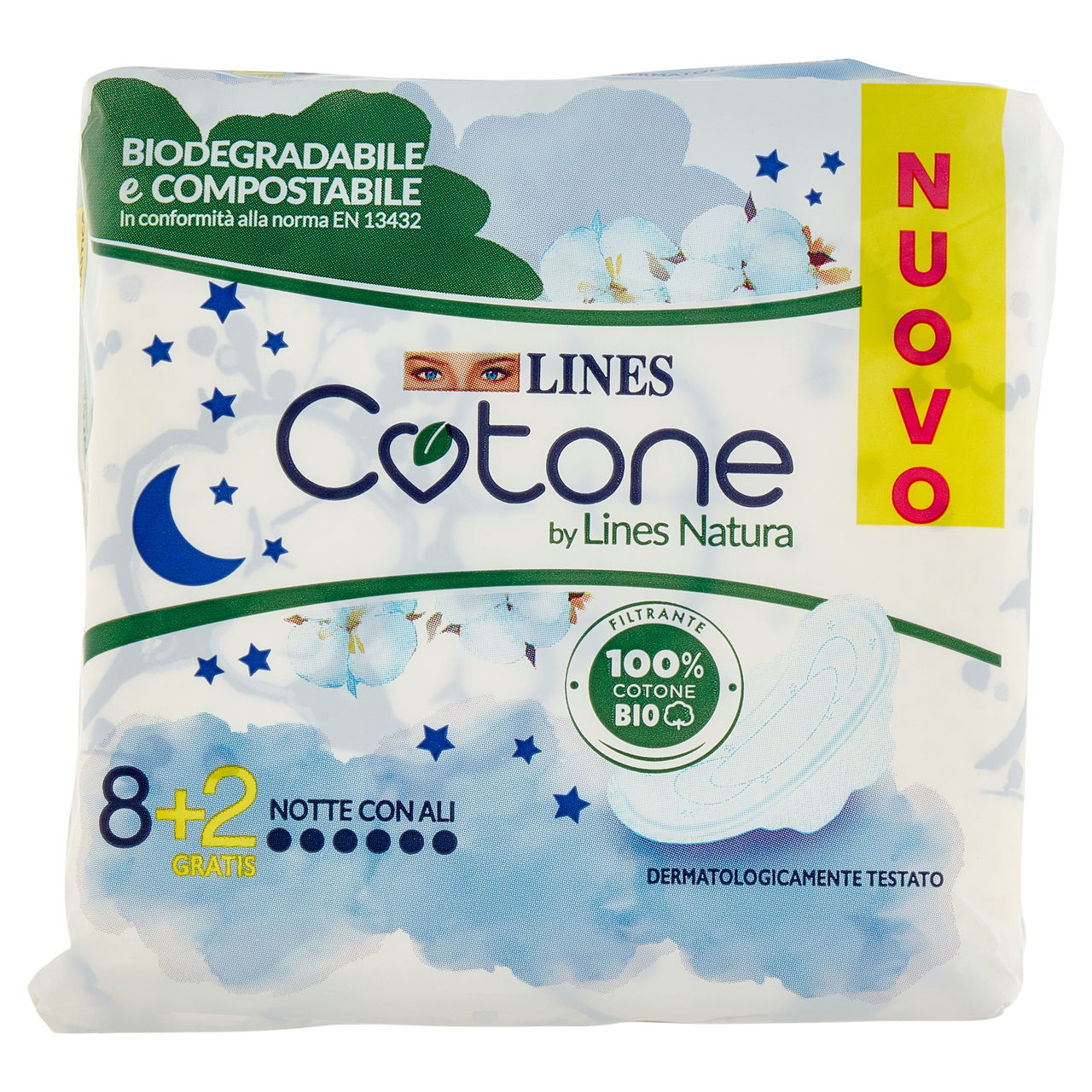 Lines Cotone by Lines Natura Notte con Ali 8   2 pz