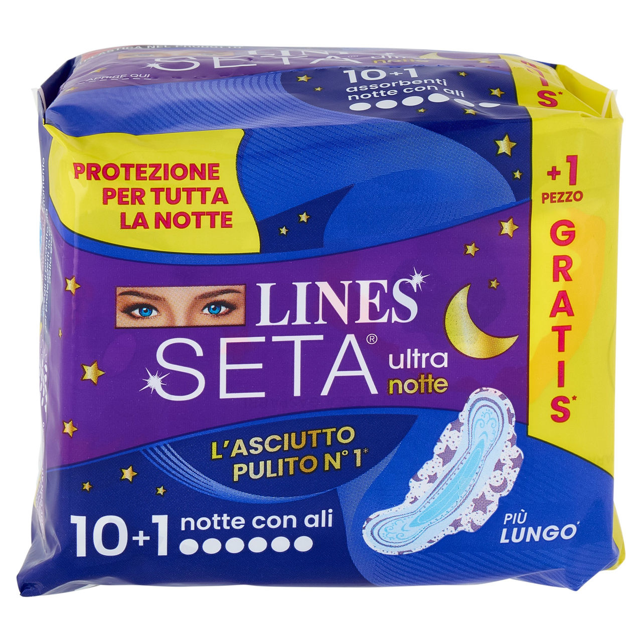 Lines Seta ultra notte con ali 10   1 pz