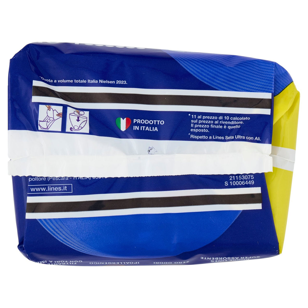 Lines Seta ultra notte con ali 10   1 pz