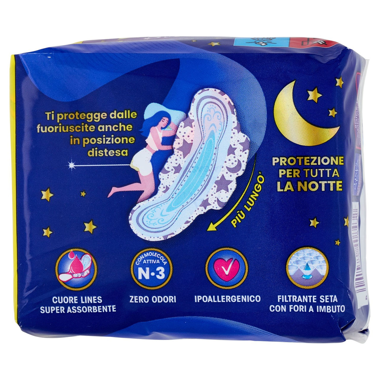 Lines Seta ultra notte con ali 10   1 pz