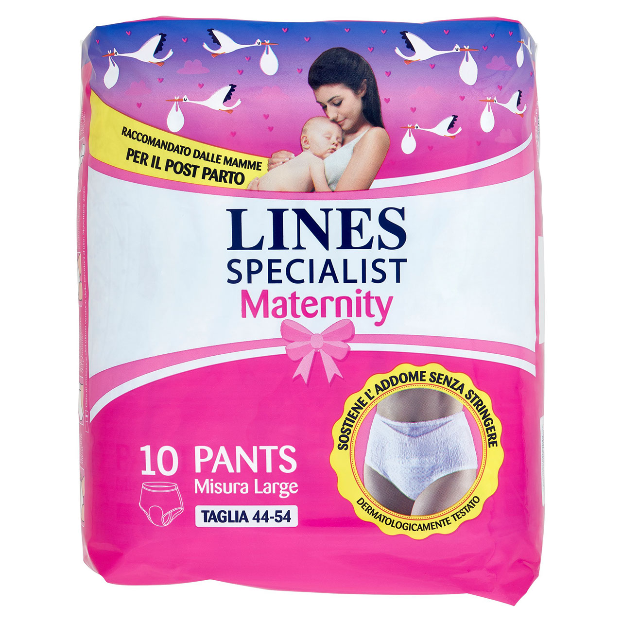 Lines Specialist Maternity Pants Misura Large 10 pz