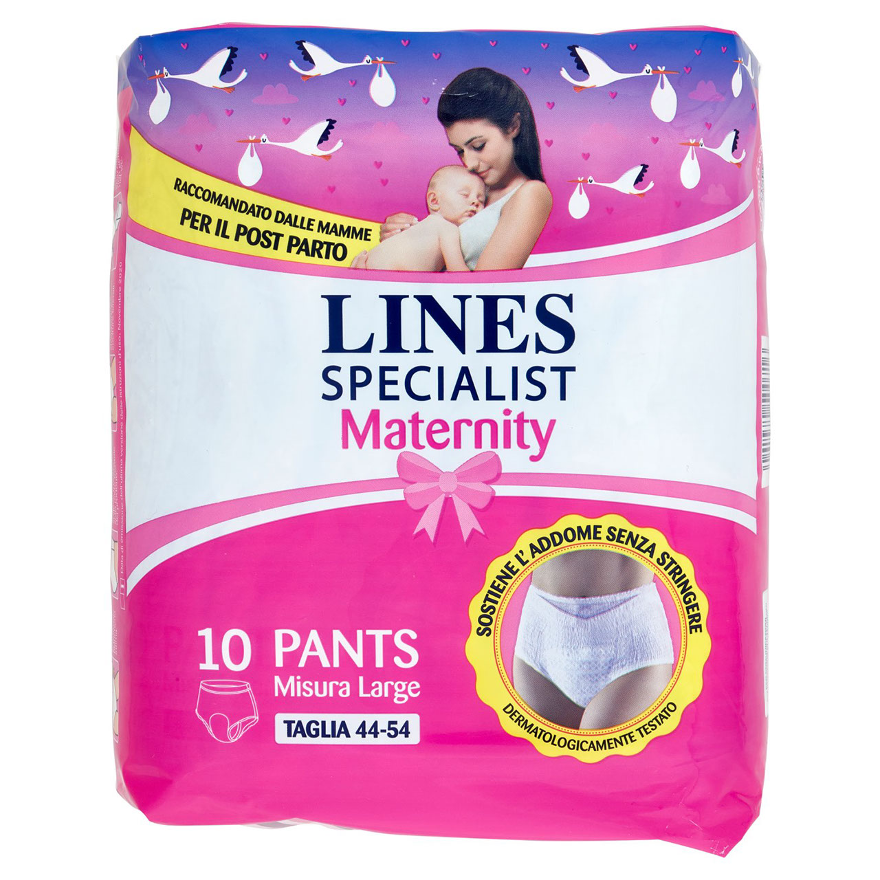 Lines Specialist Maternity Pants Misura Large 10 pz