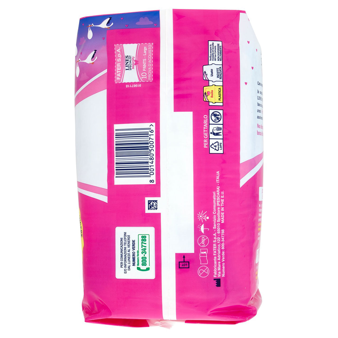 Lines Specialist Maternity Pants Misura Large 10 pz