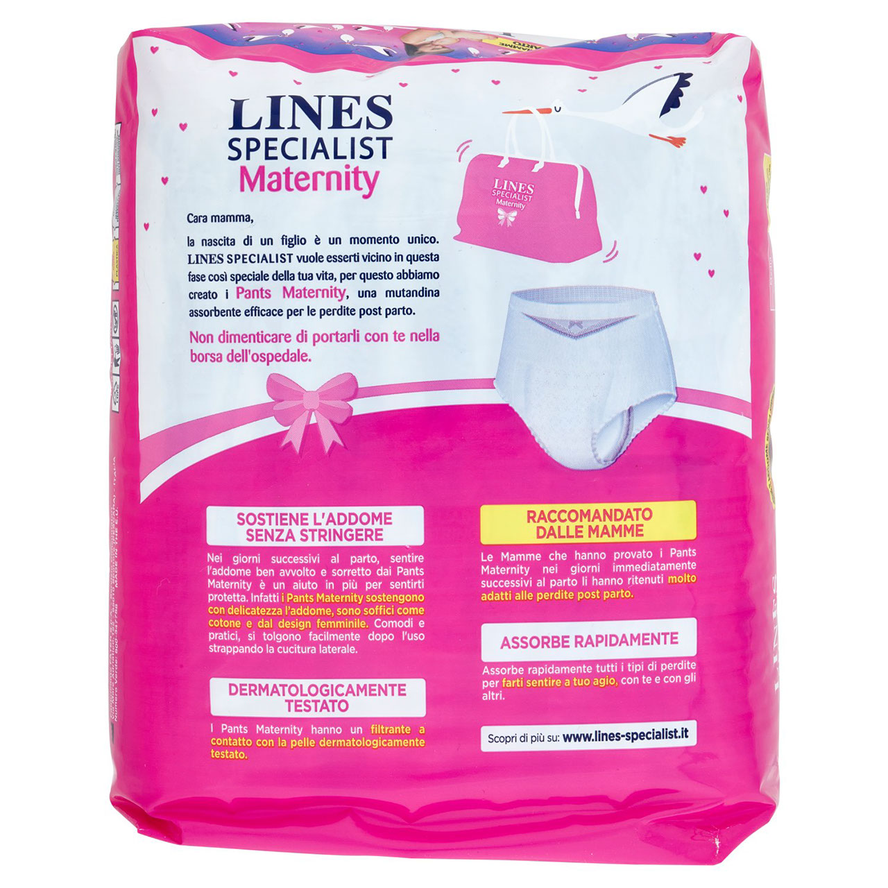 Lines Specialist Maternity Pants Misura Large 10 pz
