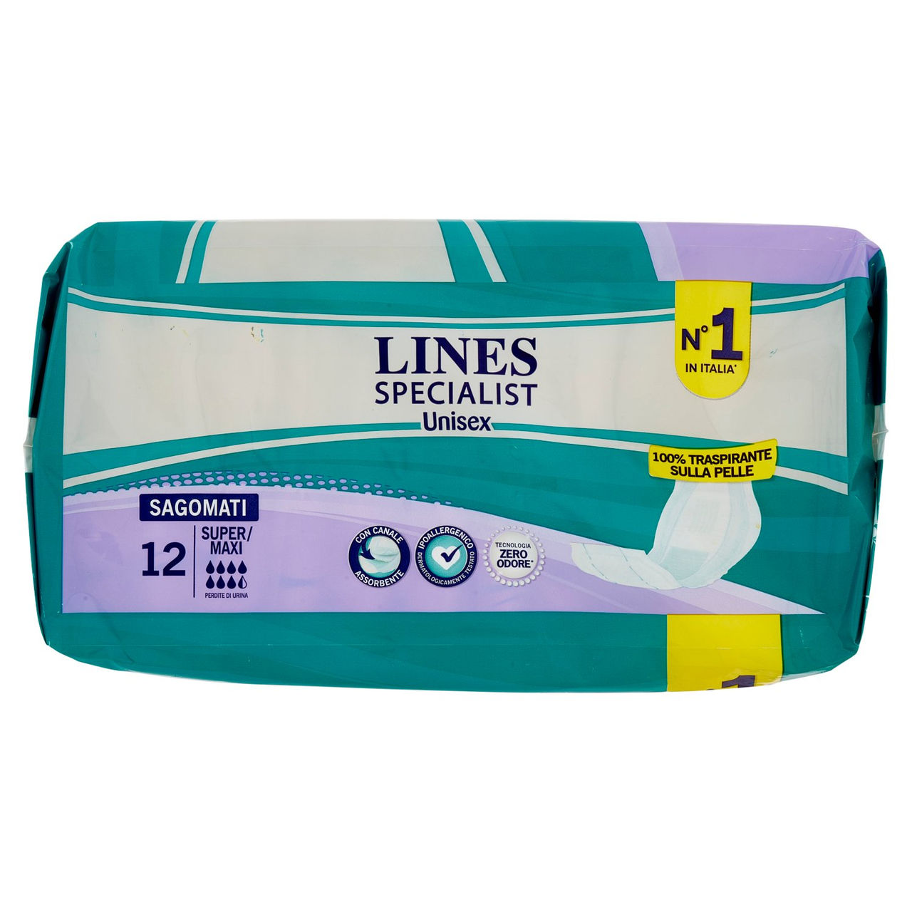 Lines Specialist Unisex Sagomati Super/Maxi 12 pz