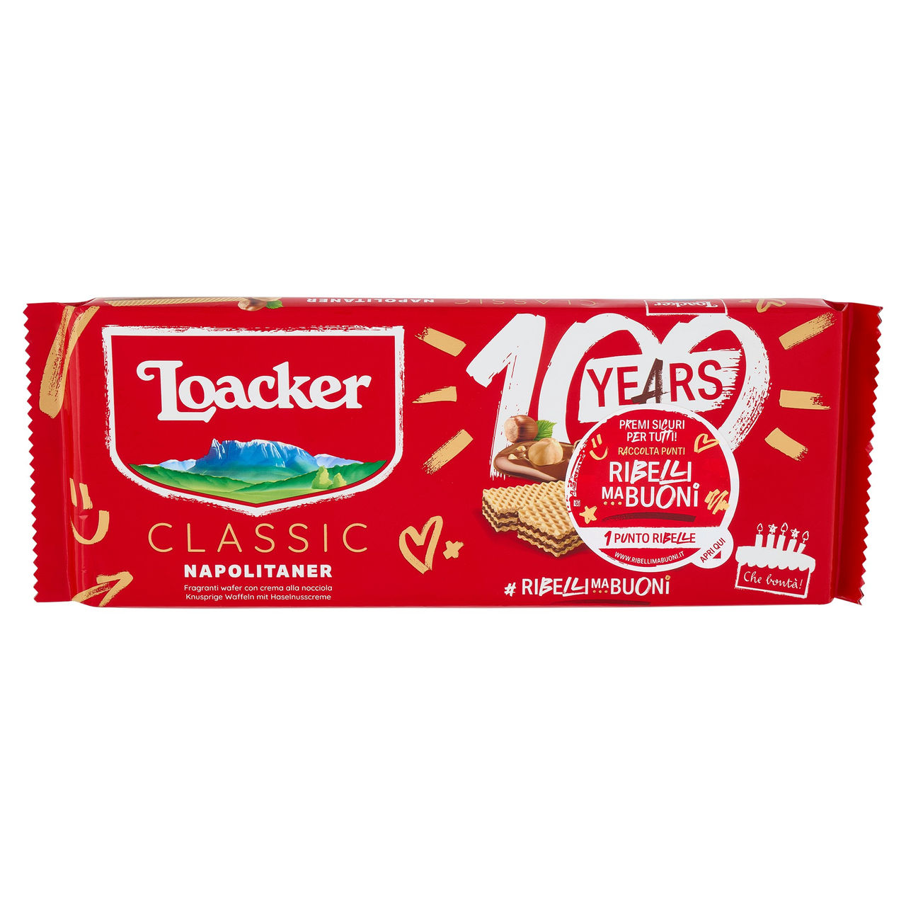 Loacker Wafer con crema alla nocciola 175 g