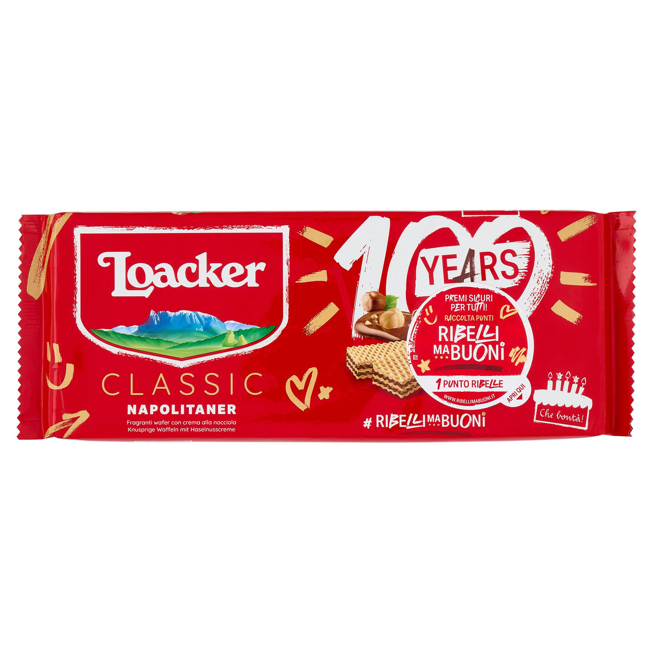 Loacker Wafer con crema alla nocciola 175 g