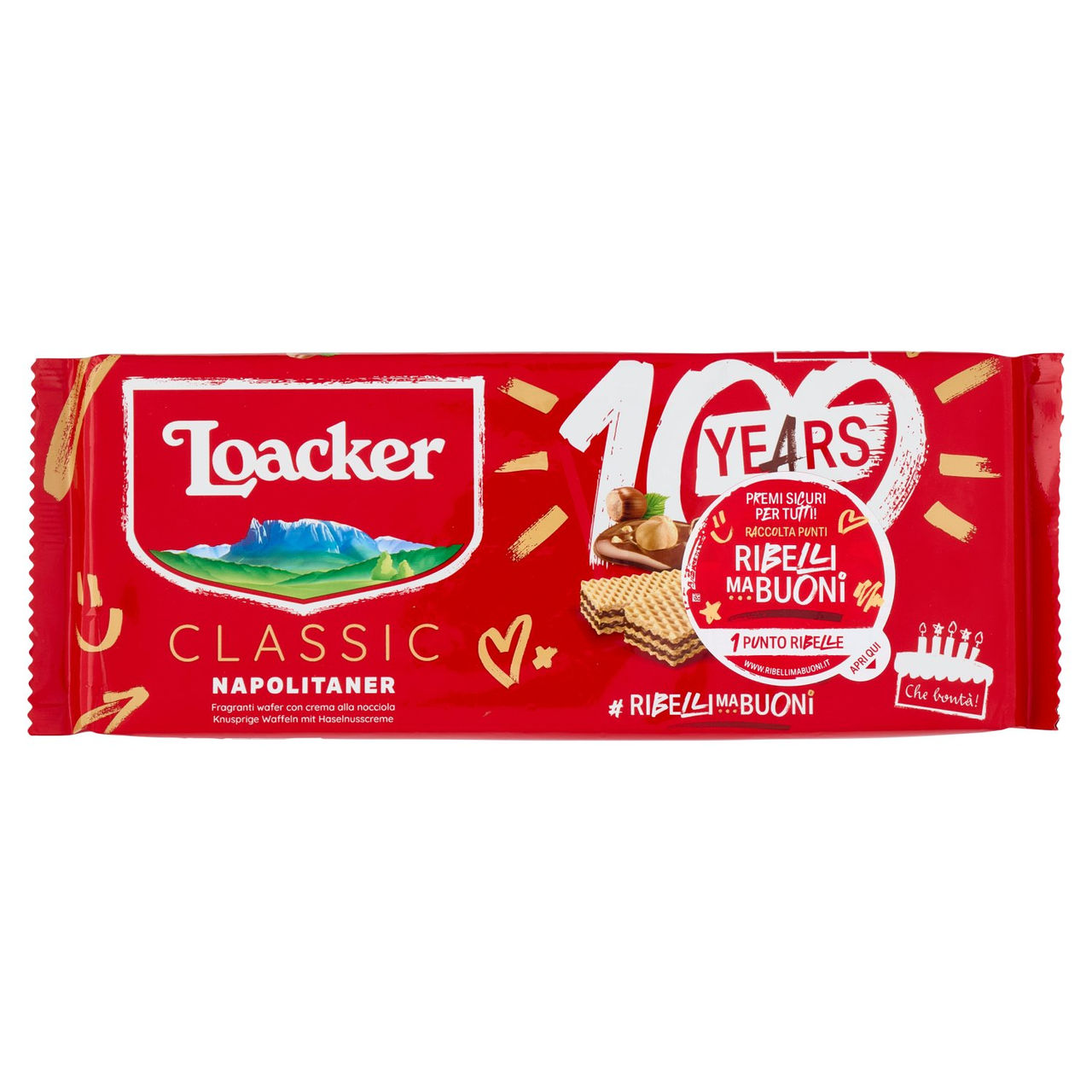 Loacker Wafer con crema alla nocciola 175 g