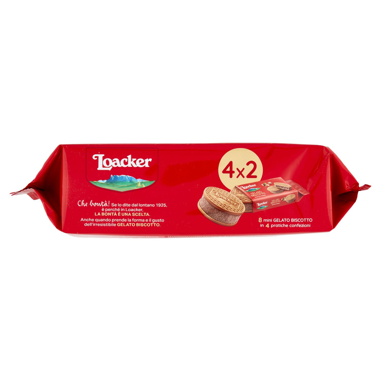 Loacker Gelato Biscotto Napolitaner 4 x 66 g