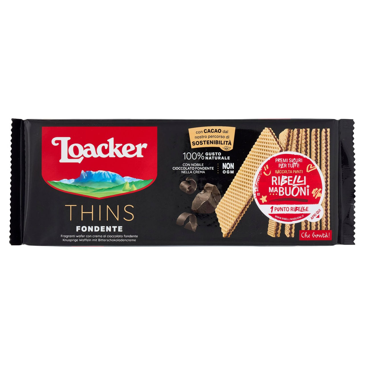 Loacker Wafer Thins Fondente