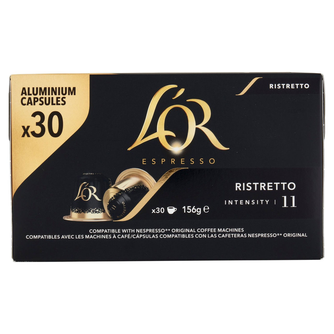 L'OR Ristretto 11- 30 Capsule Caffè Compatibili con Macchine Nespresso*® Original 156g