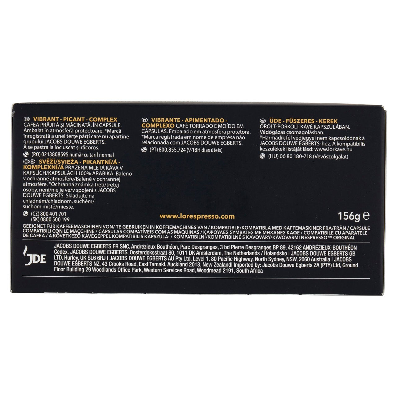 L'OR Ristretto 11- 30 Capsule Caffè Compatibili con Macchine Nespresso*® Original 156g