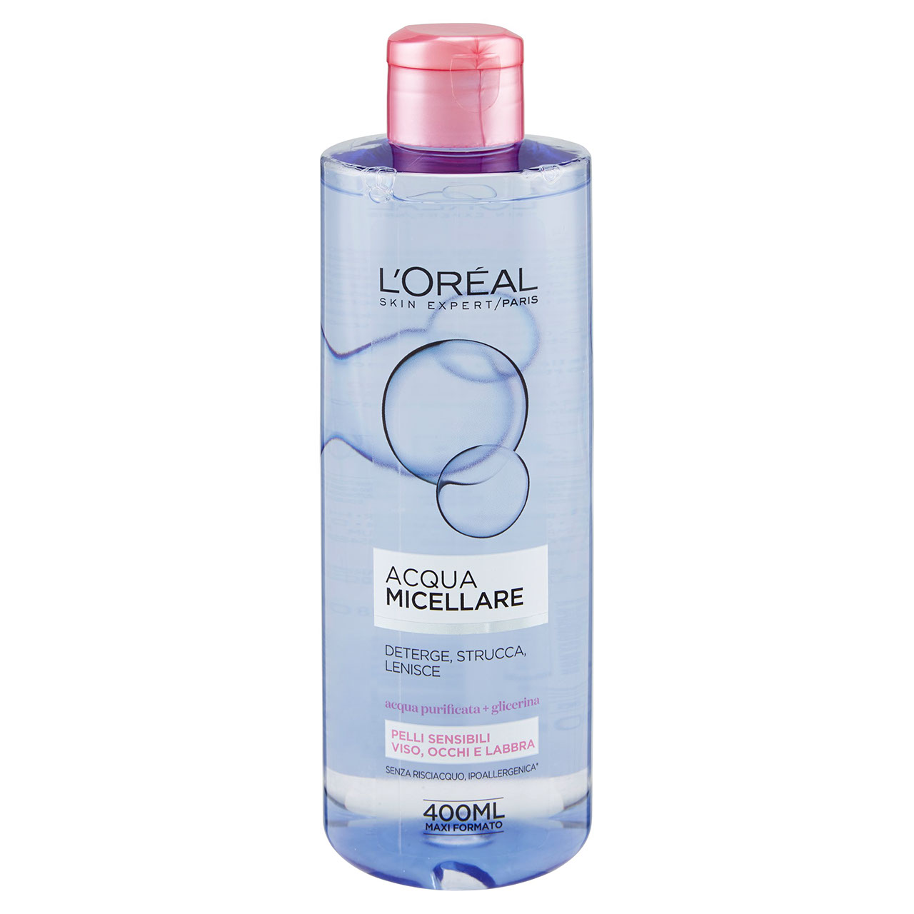 L'Oréal Paris - Acqua Micellare Viso, Occhi e Labbra per Pelli Sensibili - 400 ml