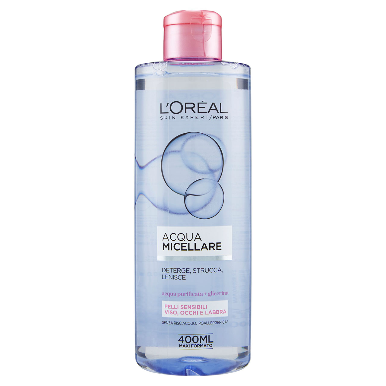L'Oréal Paris - Acqua Micellare Viso, Occhi e Labbra per Pelli Sensibili - 400 ml