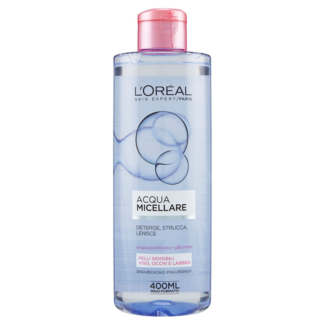 L'Oréal Paris - Acqua Micellare Viso, Occhi e Labbra per Pelli Sensibili - 400 ml