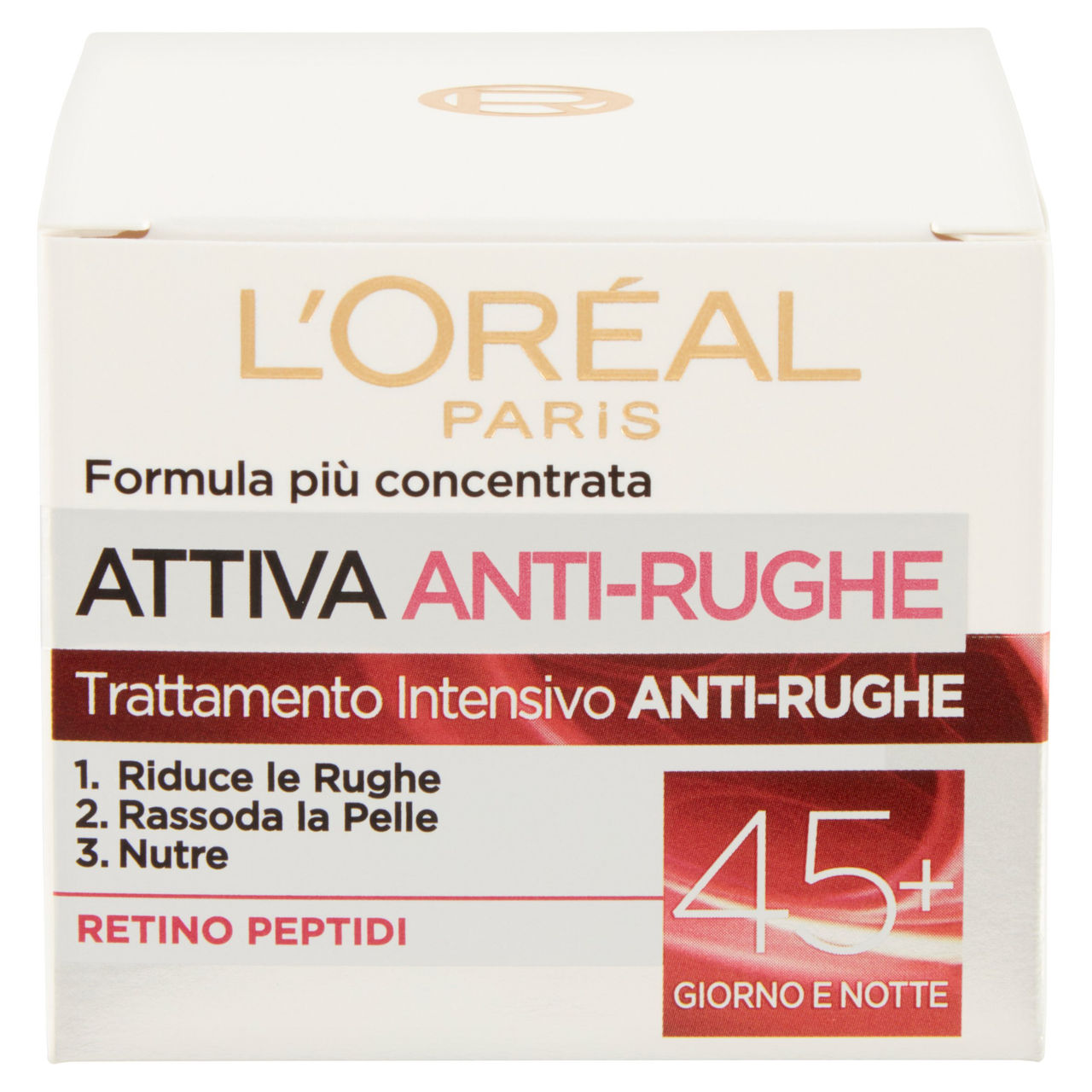 L'Oréal Paris Attiva Anti-Rughe Crema Viso 45 , Trattamento Intensivo Anti-rughe, 50 ml