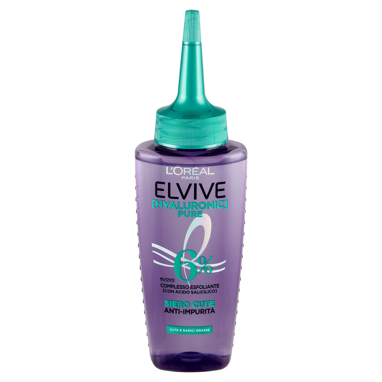 L'Oréal Paris Elvive Hyaluronic Pure Siero Cute Anti-Sebo con Acido Salicilico 102 ml