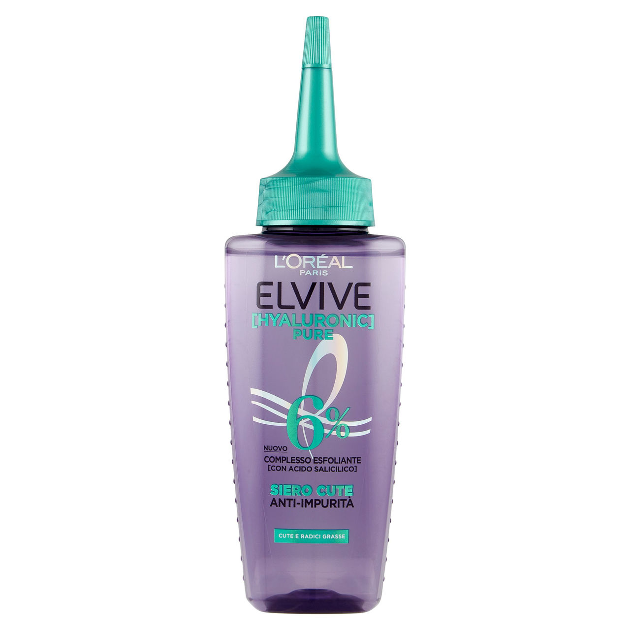 L'Oréal Paris Elvive Hyaluronic Pure Siero Cute Anti-Sebo con Acido Salicilico 102 ml
