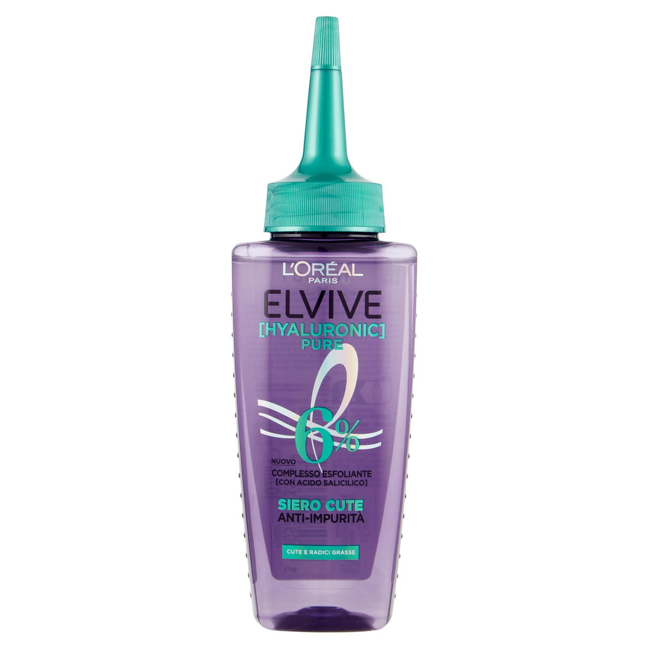 L'Oréal Paris Elvive Hyaluronic Pure Siero Cute Anti-Sebo con Acido Salicilico 102 ml