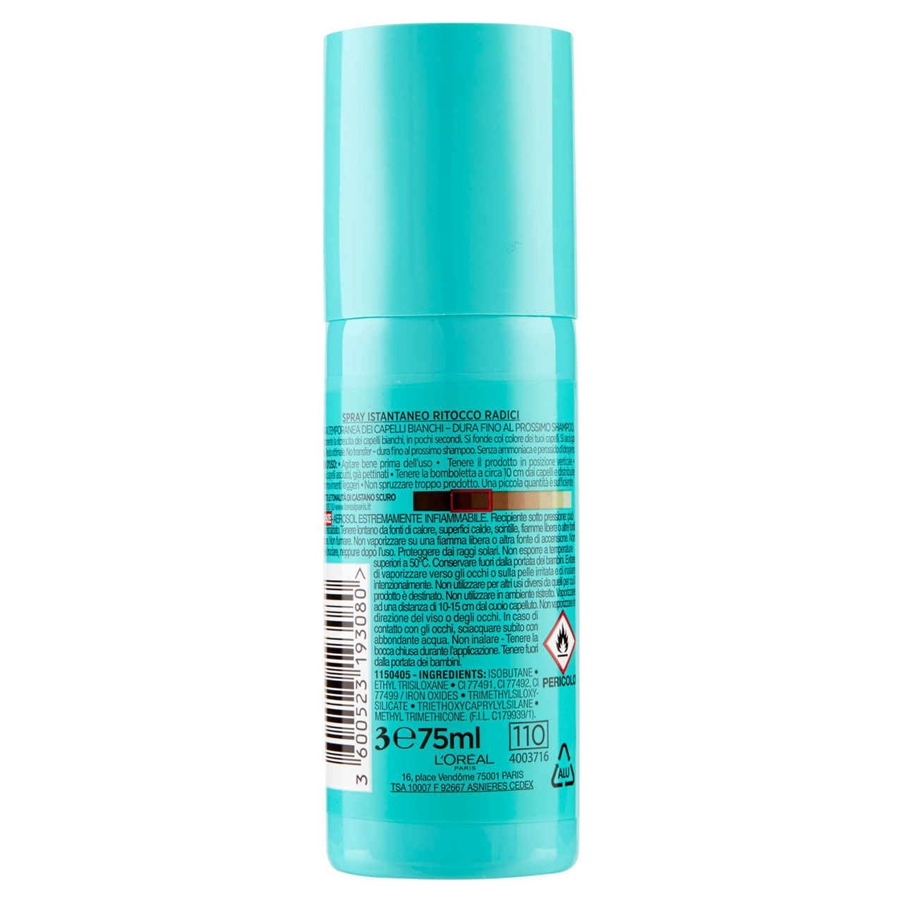 L'Oréal Paris Ritocco Perfetto I Bruni Spray Istantaneo Ritocco Radici 75 ml