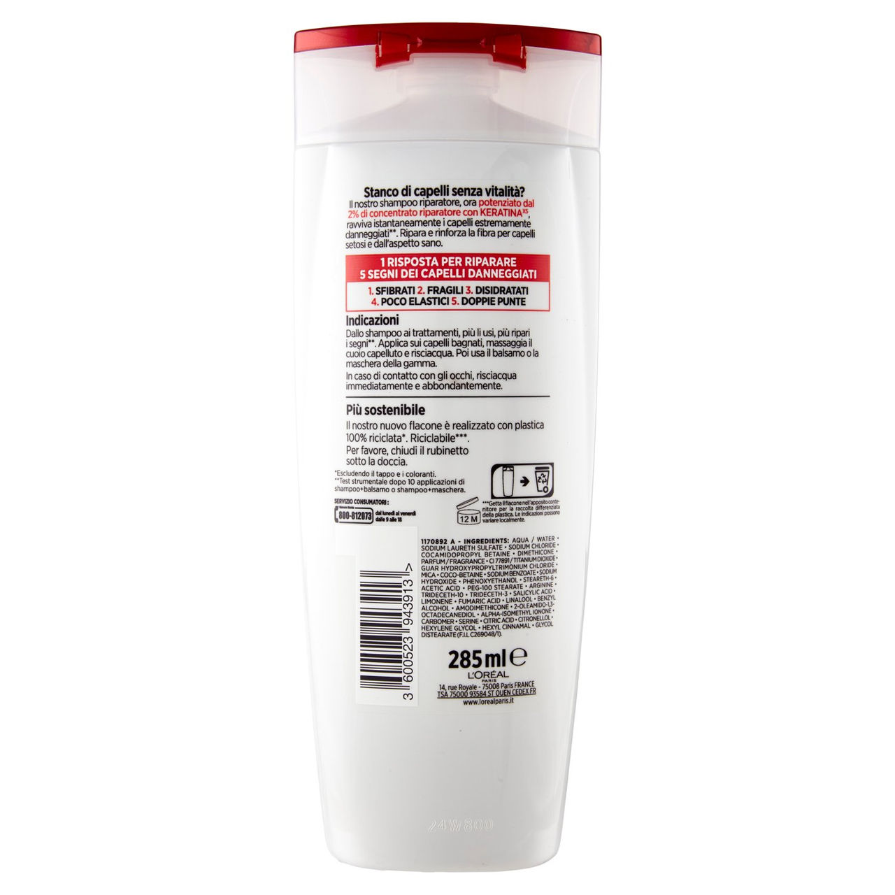 Shampoo Elvive Total Repair 5 in vendita online