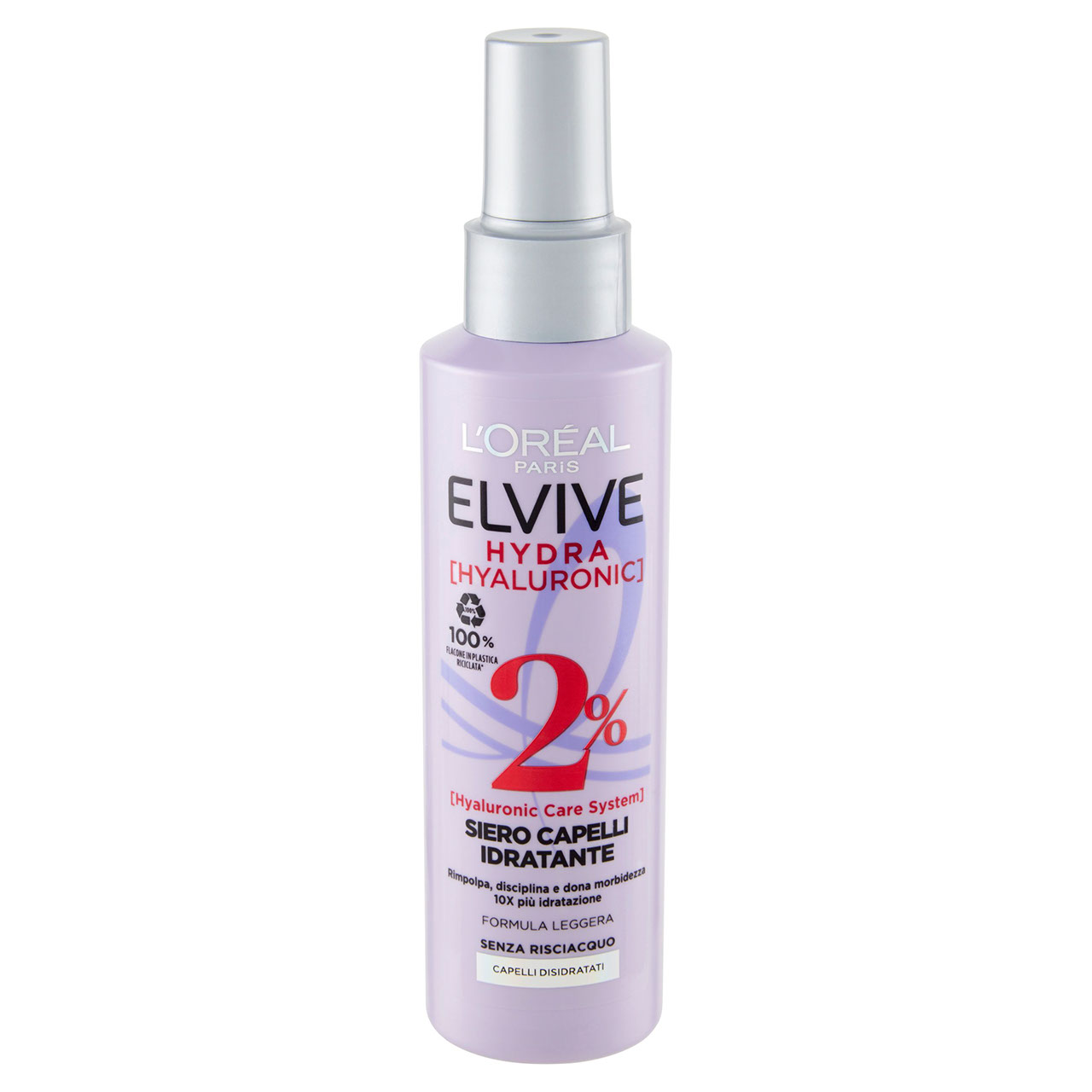 L'Oréal Paris Siero Spray per Capelli Hydra Hyaluronic Senza Risciacquo 150 ml