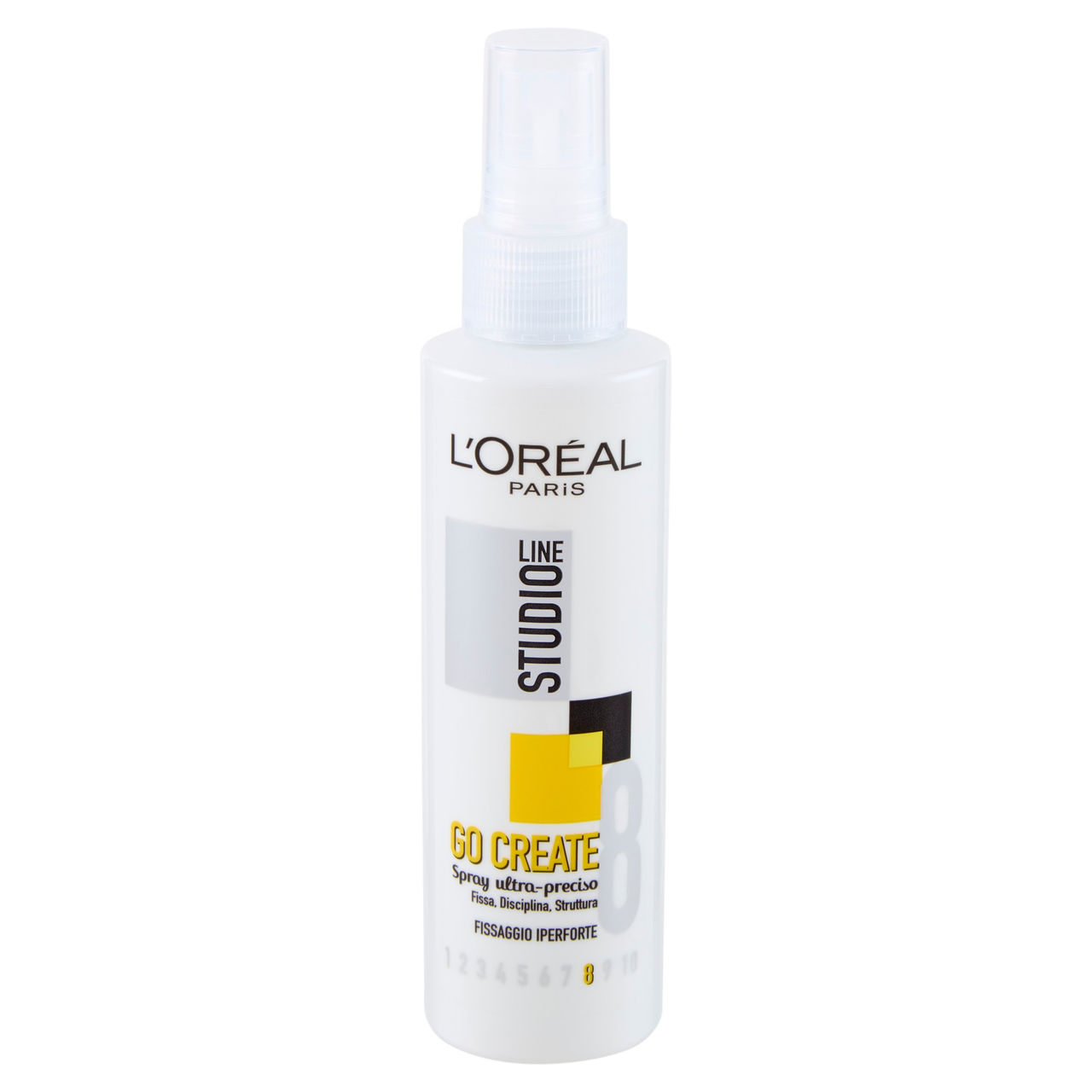 L'Oréal Paris Studio Line Go Create Spray ultra-preciso Fissaggio Iperforte, 150 ml