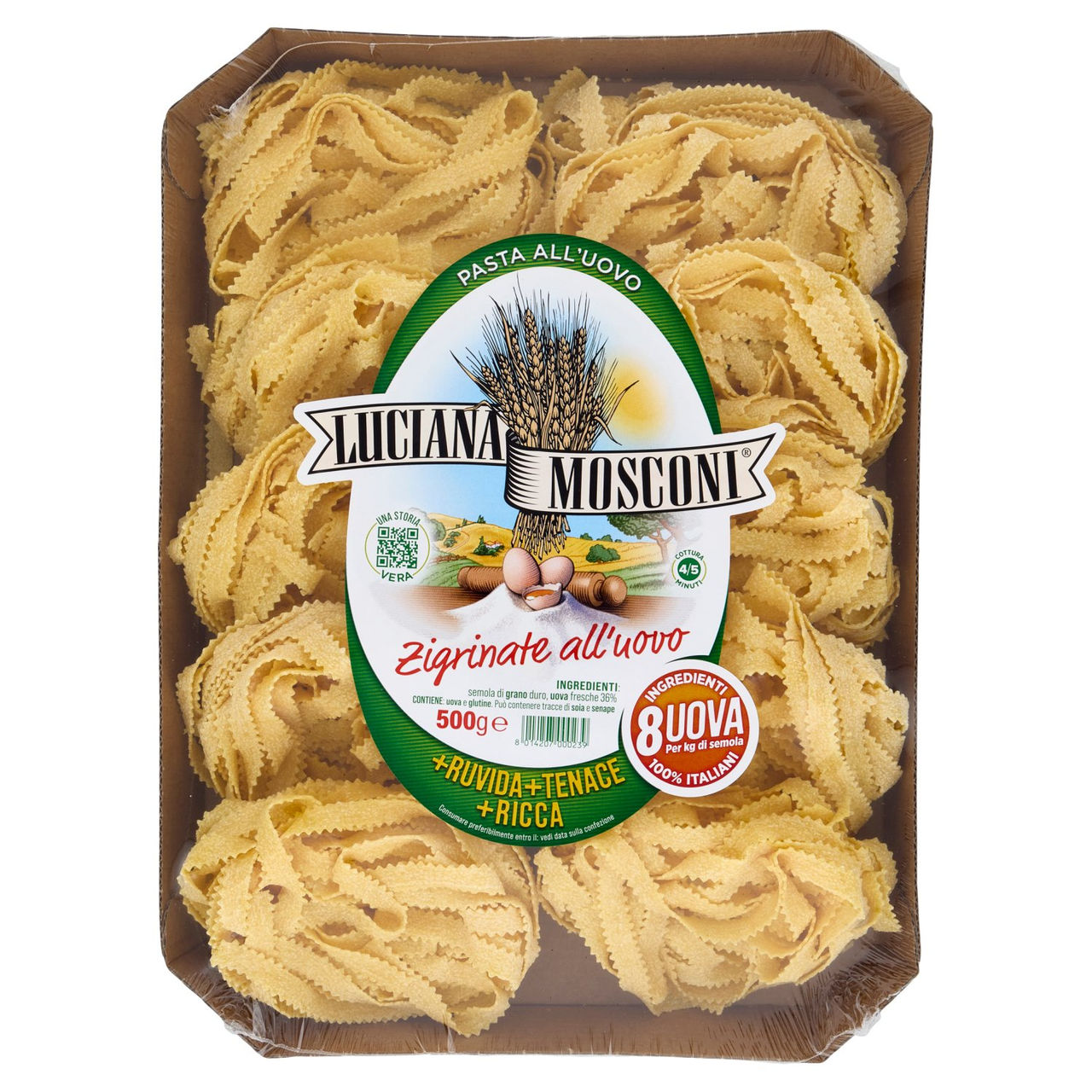 Luciana Mosconi Pasta all'Uovo Zigrinate all'uovo 500 g
