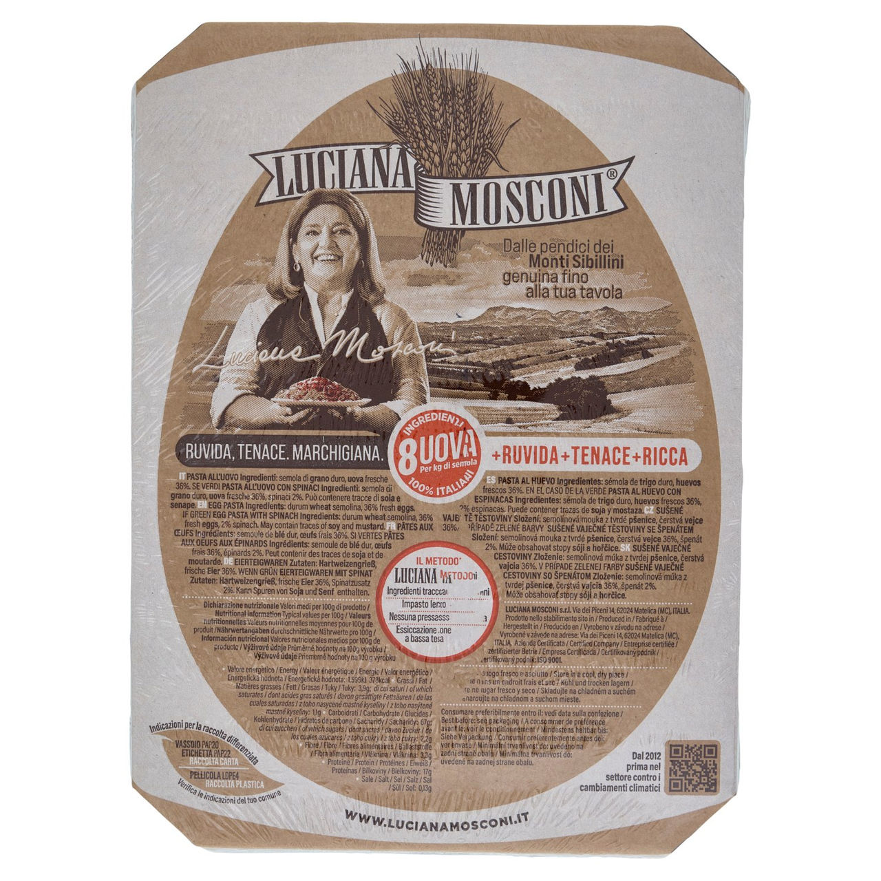 Luciana Mosconi Pasta all'Uovo Zigrinate all'uovo 500 g