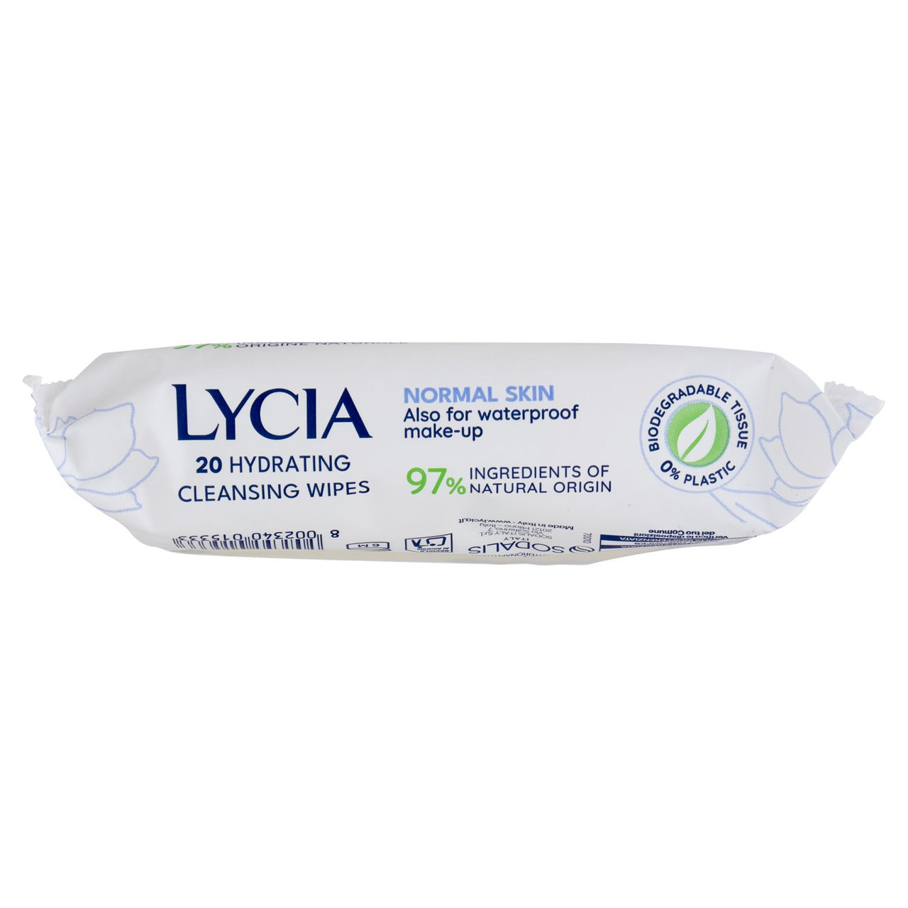 Lycia Salviettine Struccanti Idratanti Pelli Normali 20 pz
