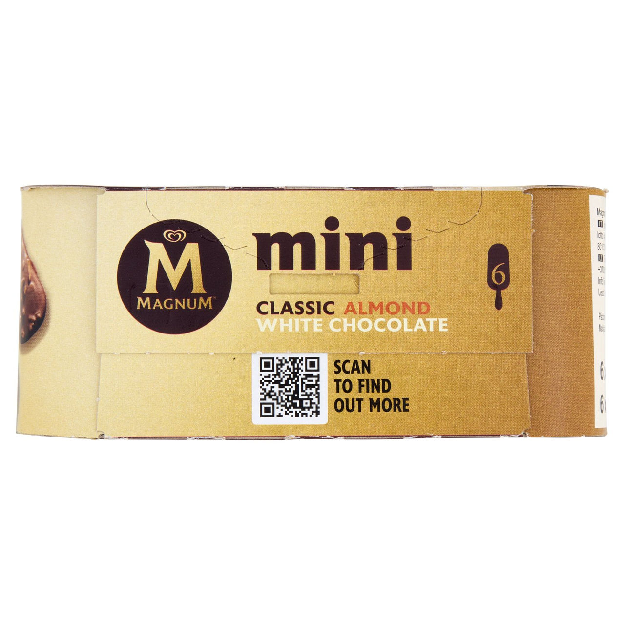 Magnum mini Classic, Almond, White Chocolate 6 Gelati 254,2 g