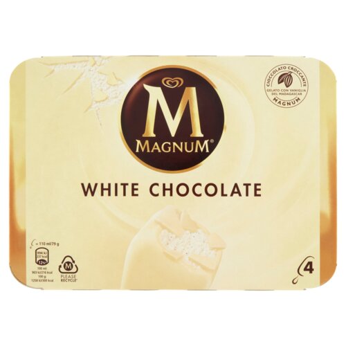 Magnum White Chocolate 4 x 79 g