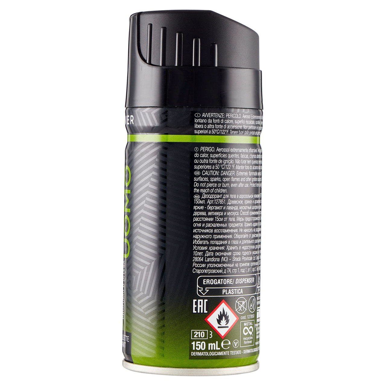 Malizia Uomo Deodorant 150 ml in vendita online