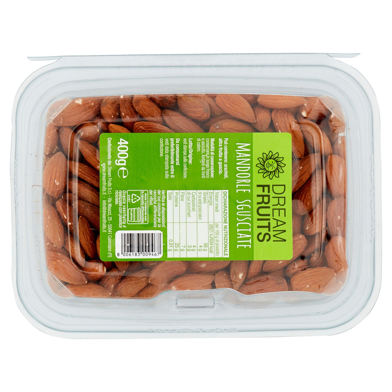 Mandorle sgusciate   conf. da 400 g