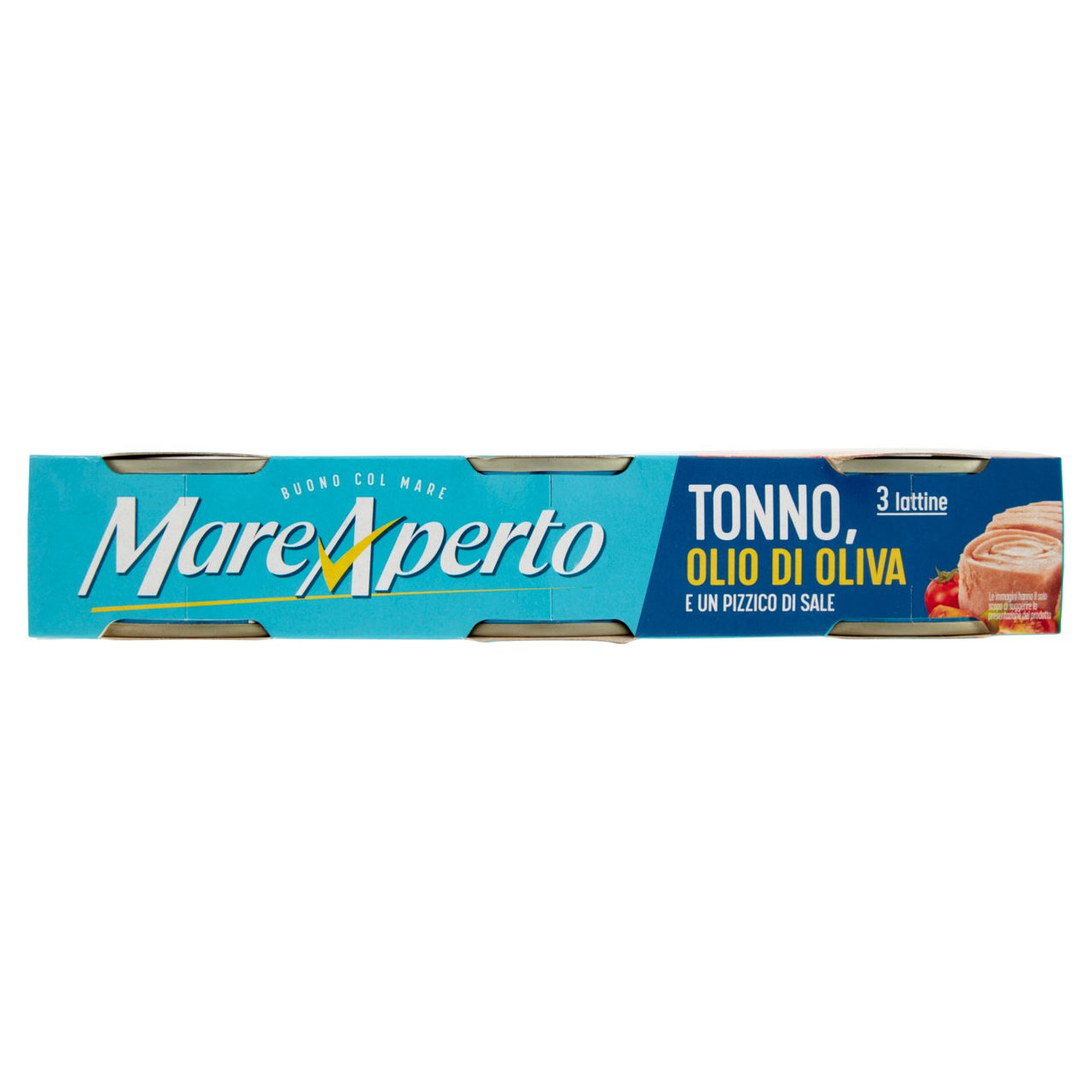 Mare Aperto Tonno, Olio di Oliva e un Pizzico di Sale 3 x 70 g