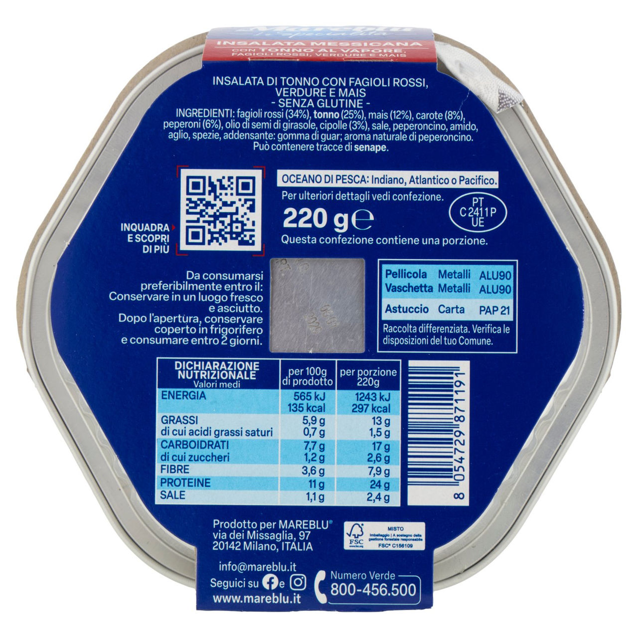 Mareblu Le Specialità Mareblu Insalata Messicana 220 g