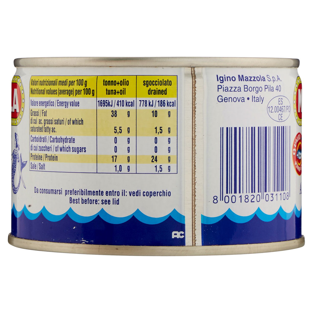 Maruzzella Tonno all'Olio di Oliva 250 g