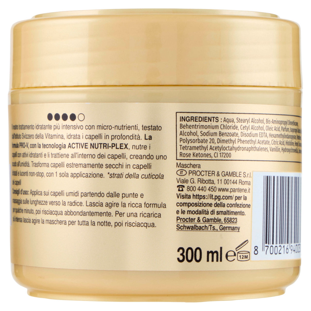 Maschera per capelli Pantene hydra recharge 300 ml