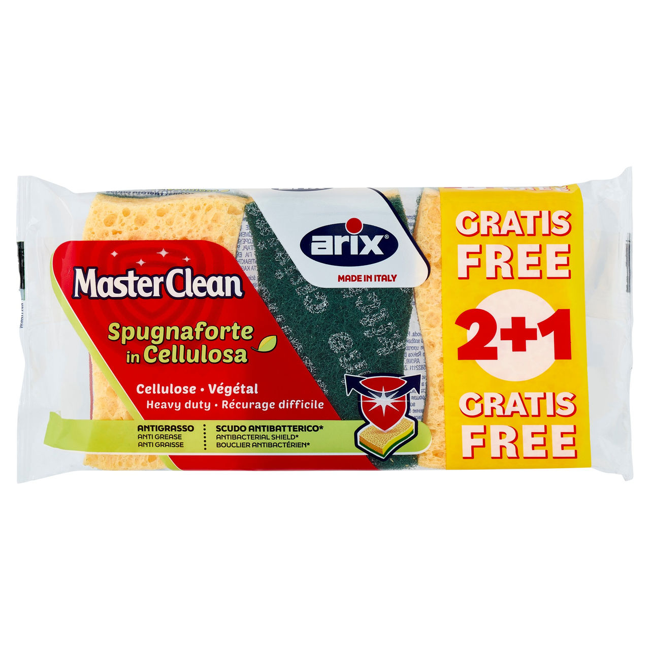 MasterClean Spugnaforte in Cellulosa 2 pz   1 Gratis