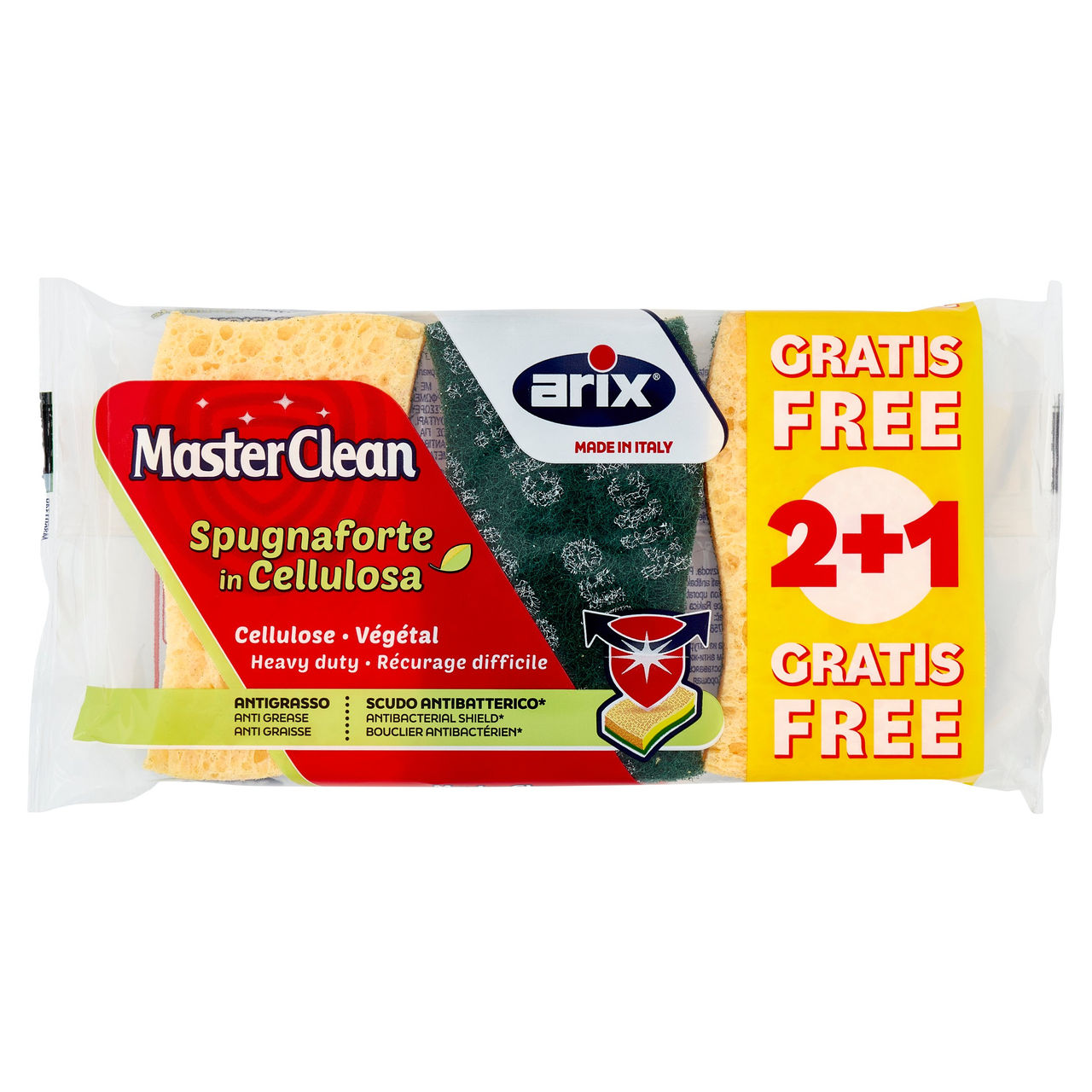 MasterClean Spugnaforte in Cellulosa 2 pz   1 Gratis