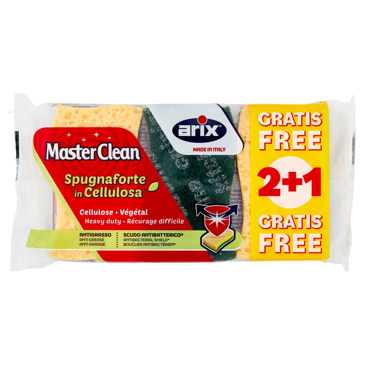 MasterClean Spugnaforte in Cellulosa 2 pz   1 Gratis