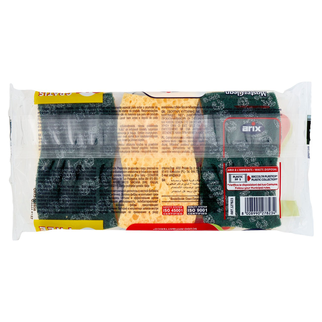 MasterClean Spugnaforte in Cellulosa 2 pz   1 Gratis