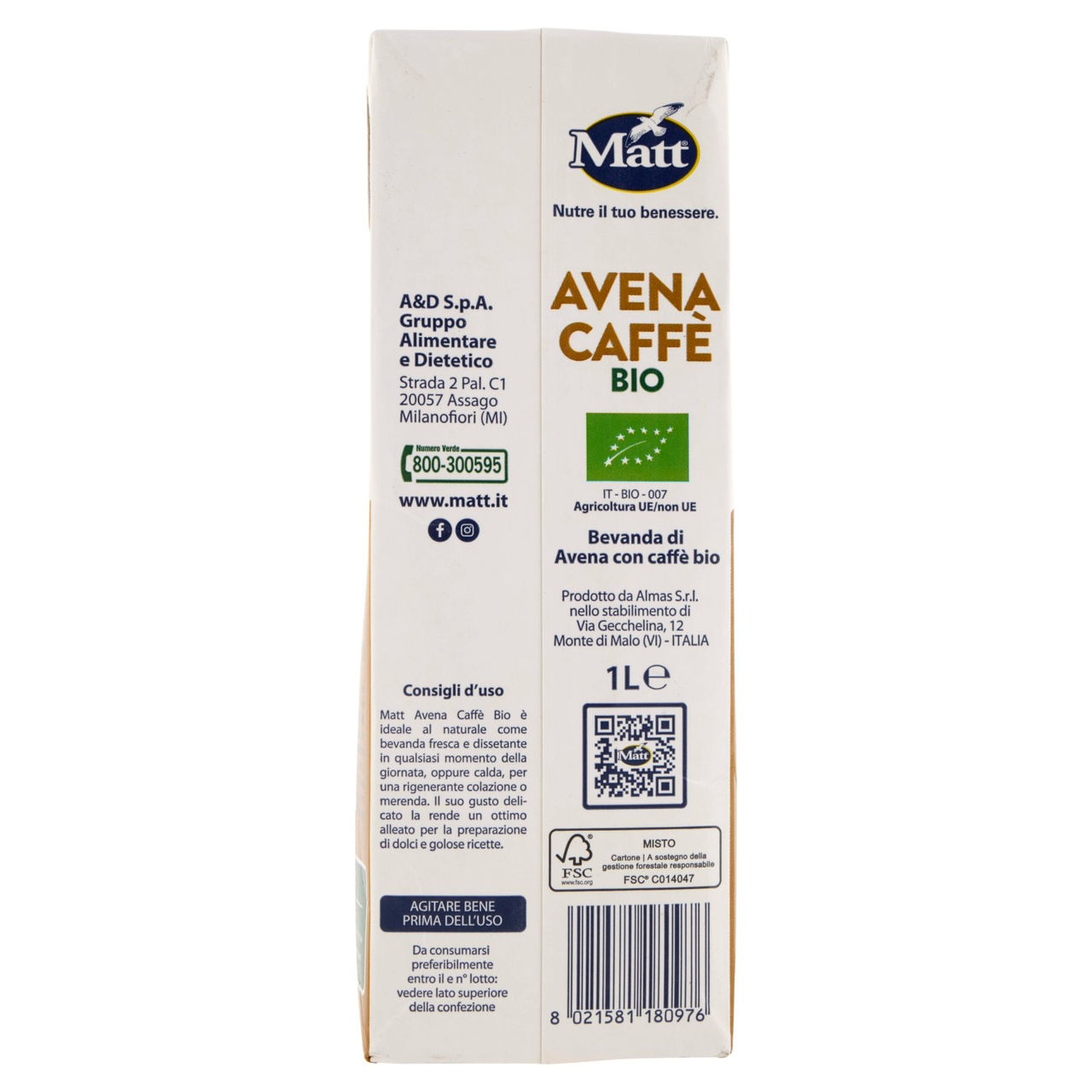 Matt Avena Caffè Bio 1 L