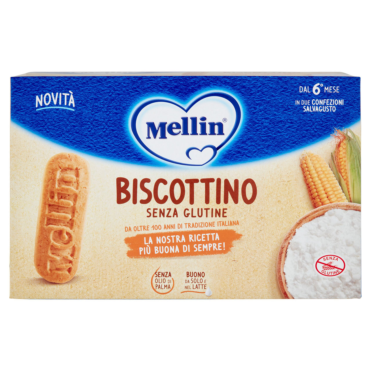 Mellin Biscottino Senza Glutine 2 x 250 g