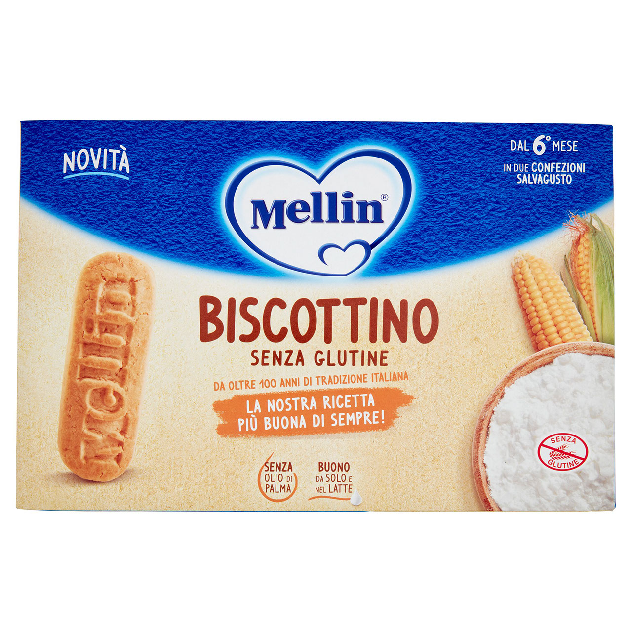 Mellin Biscottino Senza Glutine 2 x 250 g