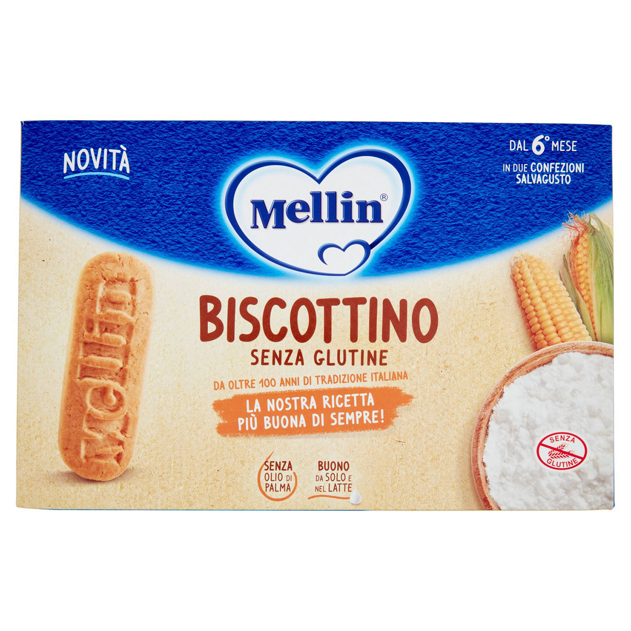 Mellin Biscottino Senza Glutine 2 x 250 g