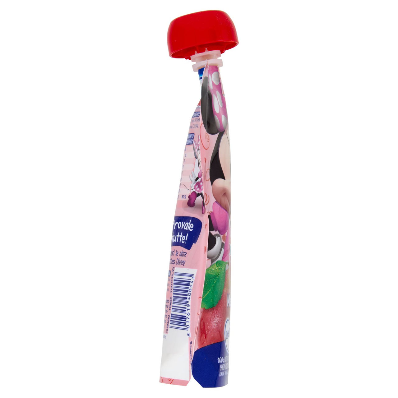 MELLIN Disney Minnie Merenda di Frutta 100% con VitC, Mela, dal 9° mese, 110g