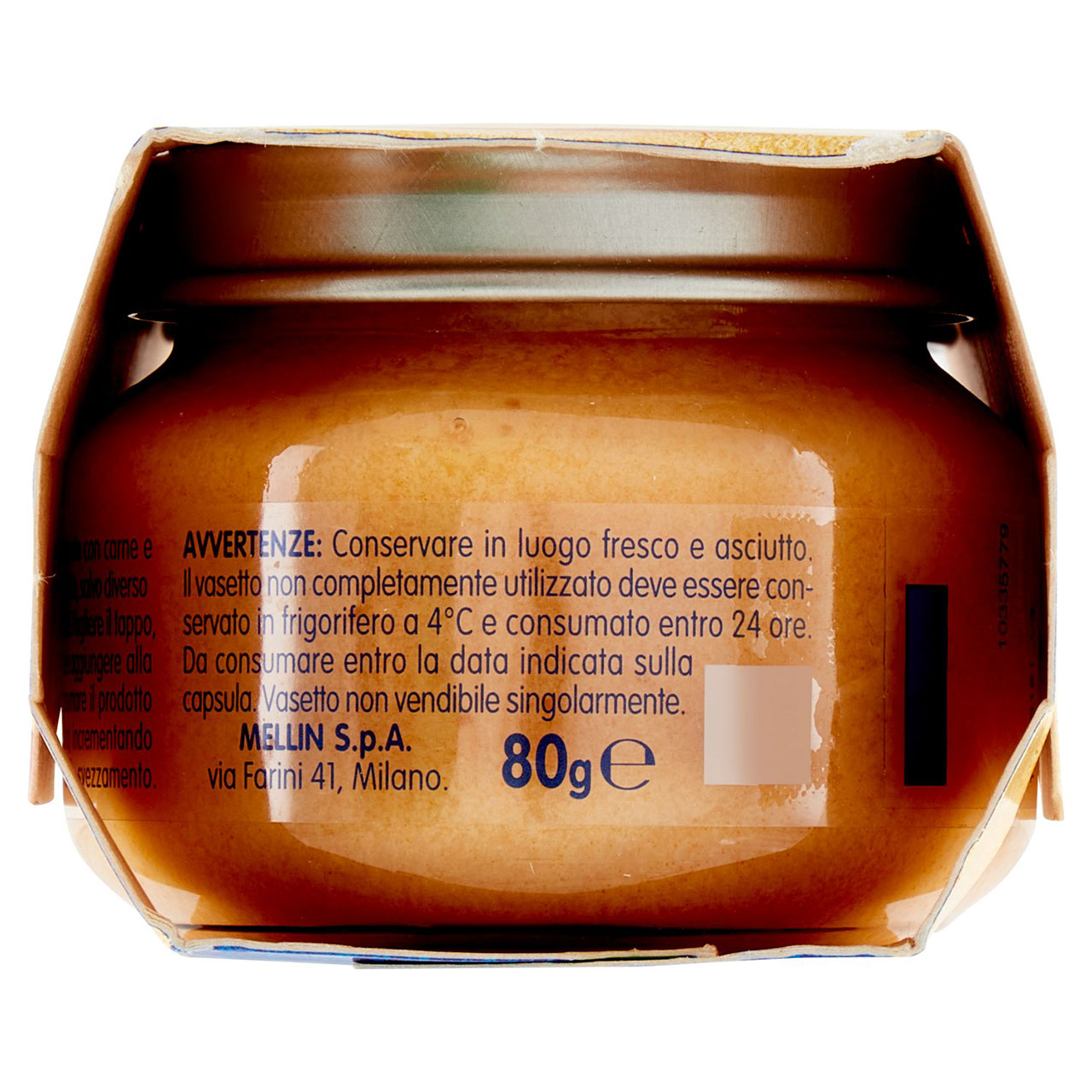 Mellin Maiale e Verdure 100% Naturale Omogeneizzato 2 x 80 g
