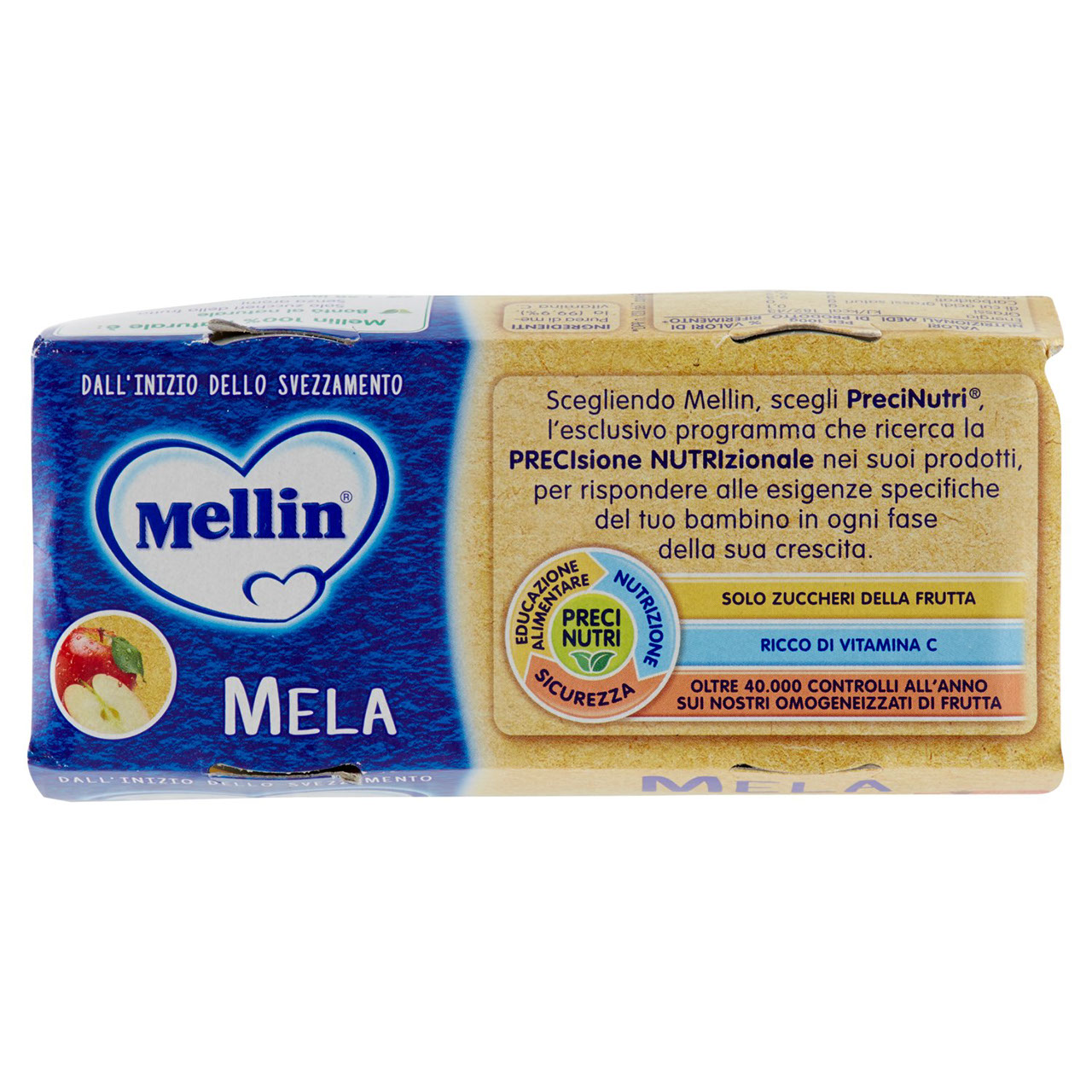 Mellin Mela 100% Naturale Omogeneizzato 2 x 100 g